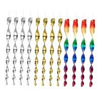 Magideal - 12 Uds. Varillas Espantapájaros Disuasorias Para Pájaros, Varillas Reflectantes Para Ahuyentar Aves Ornamentales, Dispositivos Para Casa, Patio, Palom