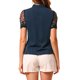 thumbnail image 3 of INSPIRE CHIC Blusa de Mujer para Regreso a Clases con Lazo en el Cuello, Cuello en V, Cuello Alto, Manga Corta de Malla, Talla 2XL, Azul Marino, 3 of 7