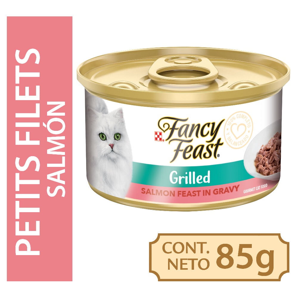 Alimento Húmedo Gato Adulto Petits Filets De Salmón Lata 85 g Fancy Feast