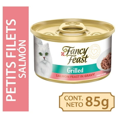 Alimento Húmedo Gato Adulto Petits Filets De Salmón Lata 85 G Fancy Feast
