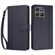 thumbnail image 3 of Funda Cartera Trébol para Motorola Moto G67 Power 5G con Ranuras Tarjetas y Carga Inalámbrica Azul oscuro, 3 of 6