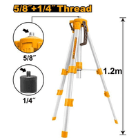 Tripode Para Nivel Laser 1,2 M 5/8 Y 1/4 Pul Ingco Hllt01152