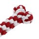 thumbnail image 3 of Mordedor para Cachorros Forma de Hueso Cuerda para Masticar Perro Duradera Algodón Trenzado Limpieza de Dientes Cuerda Rojo Blanco, 3 of 7