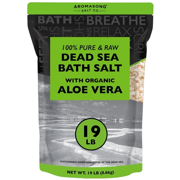 Sal de Baño Aromasong 8,6 kg Aloe Vera Cruda del Mar Muerto