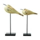 thumbnail image 4 of Estatuas De Pájaros De Madera, Adornos Artesanales De Escritorio Para Gabinete De TV Interior, 2 Uds., 4 of 5