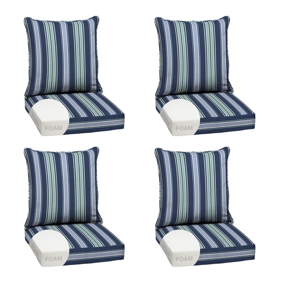 Juego de 4 almohadones Arden Selections 61 × 61 cm Espuma para exterior
