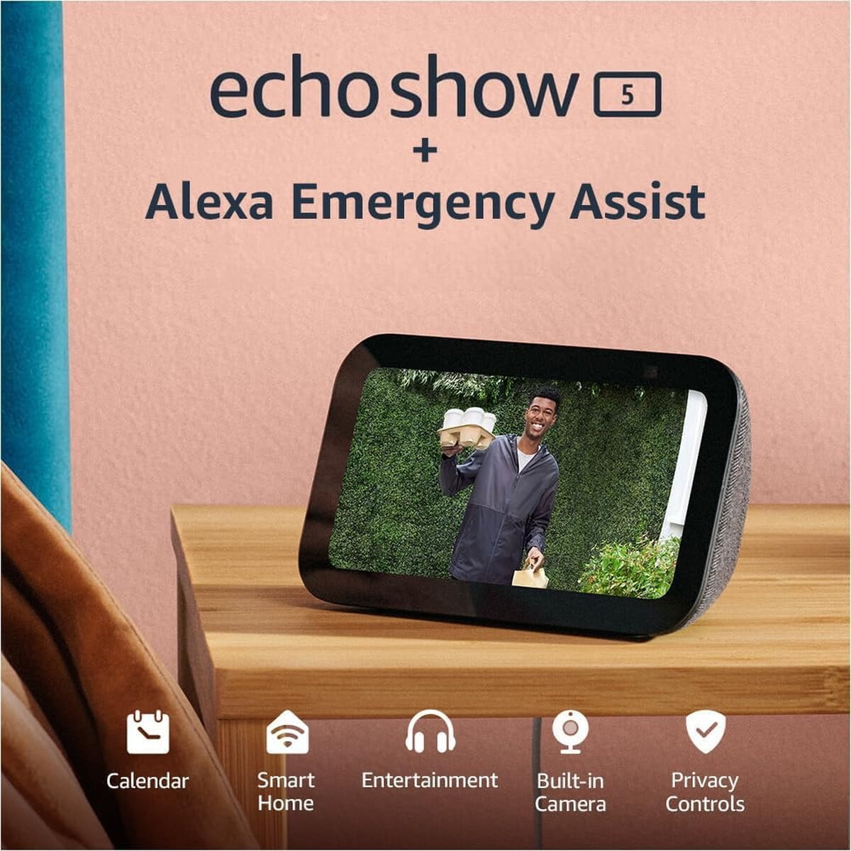 Echo - Pantalla Inteligente Show 5 Charcoal Alexa Assist