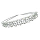 thumbnail image 2 of Rhinestone Nupcial Tiara Corona Diadema Tocado Para Novia Mujer Flor Niña Doble Capa, 2 of 5