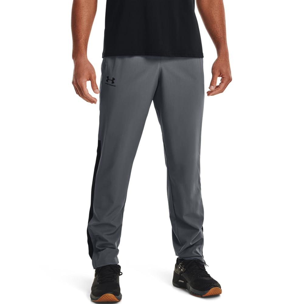 Pantalones De Entrenamiento Under Armour Woven Vital Para Hombre, Color Gris Intenso
