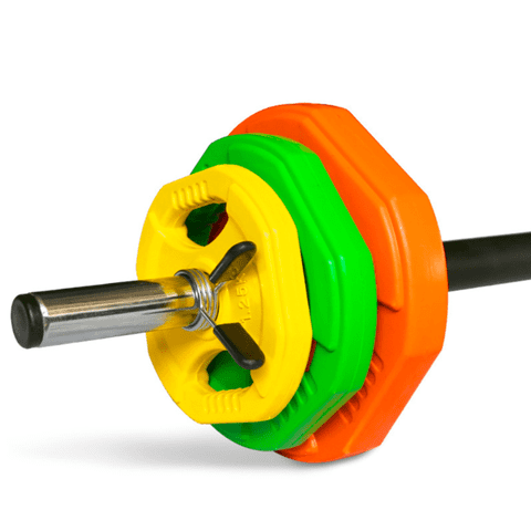 Linea Sport - Set Body Pump 20 Kg Barra Y Discos Ajustables Entrenamiento