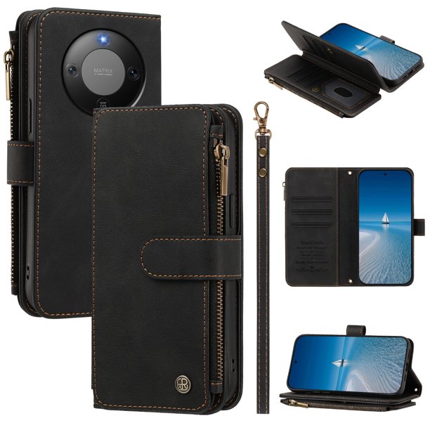 Funda Honor Magic8 Lite con Cremallera, Negro