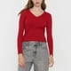 thumbnail image 3 of Sweater Mujer Cuello V Slim Rojo Corona, 3 of 5