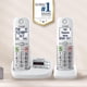 thumbnail image 2 of Teléfono inalámbrico Panasonic KX-TGU432W con pantalla grande, 2 auriculares, 2 of 6