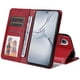 thumbnail image 4 of Funda Billetera para OnePlus Nord CE4 Lite con Porta Tarjetas y Soporte Ajustable Rojo, 4 of 5