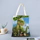 thumbnail image 2 of Gigantosaurus Bolso de tela con estampado de lienzo para mujer, bolsa de compras reutilizable y estética, con cremallera interior, regalo para mujer,38*45cm., 2 of 6