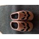thumbnail image 1 of PANTUFLAS CALABAZA HALLOWEEN COLOR CAFE LETRA A 38/39, 1 of 3