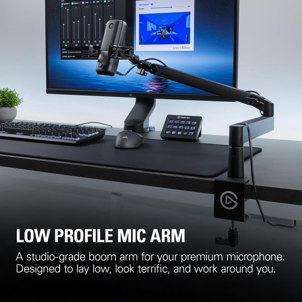 Brazo para micrófono Elgato Wave Mic Arm LP Premium de perfil bajo