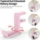 thumbnail image 4 of Soporte ajustable para auriculares - Soporte para auriculares de juegos de PC con giro de 360 grados, colgador con abrazadera para debajo del escritorio, organizador con clip para cables -Rosa, 4 of 7