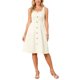 thumbnail image 1 of INSPIRE CHIC Vestido de Verano para Mujer 2026 Casual Cuello Cuadrado Favorecedor Línea A Sin Mangas Vestido de Sol Abotonado Midi Tallas S Albaricoque, 1 of 5
