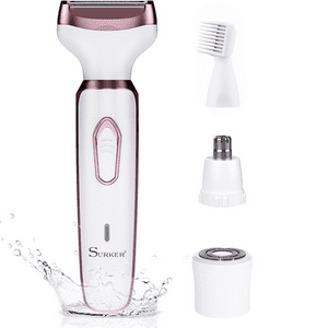 Surker - Maquina Depiladora Portatil Recargable Mujer Waterproof 4 En 1