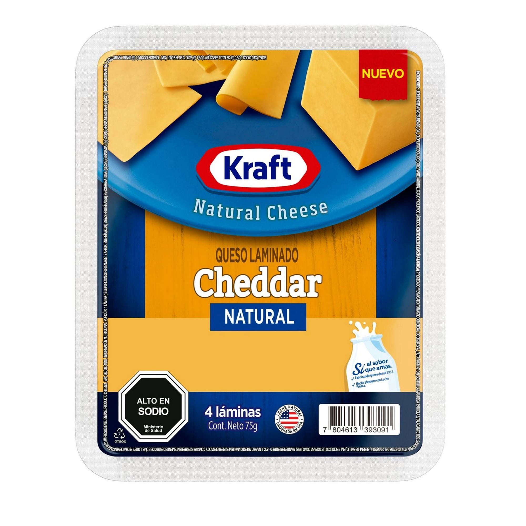 Queso Cheddar Laminado 75 g Kraft
