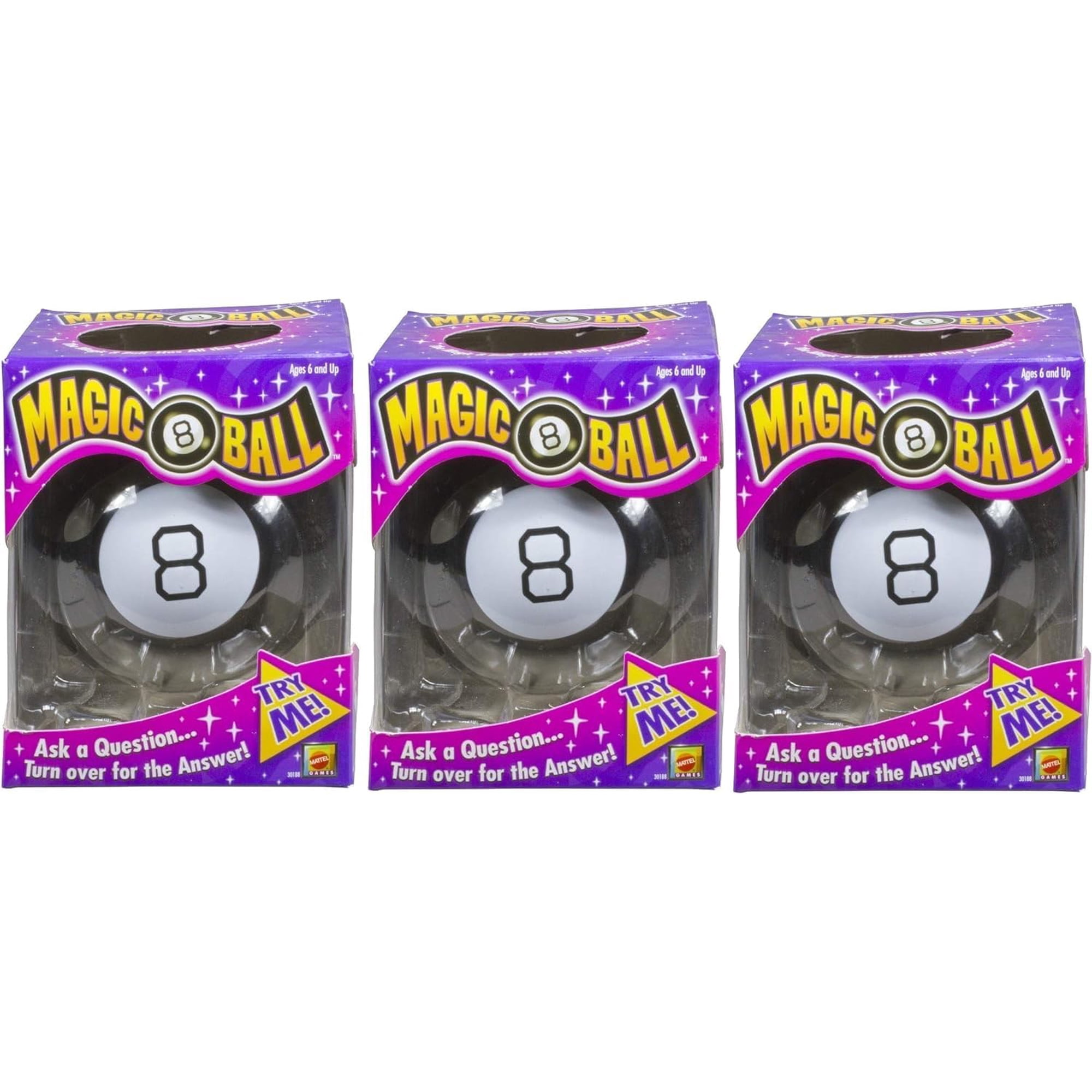 Juego De Juguete Magic De 8 Bolas (paquete De 3) Mattel