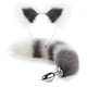 thumbnail image 1 of 2pcs Set Sexy Anal Plug Toy, Fox Tail Design Sex Toys For Orgasm Pleasure For Men Women Couple, 1 of 3