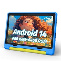 Tablet Urao Kids Android 14 De 10 Pulgadas, 64 Gb, 1 Tb, Ampliable
