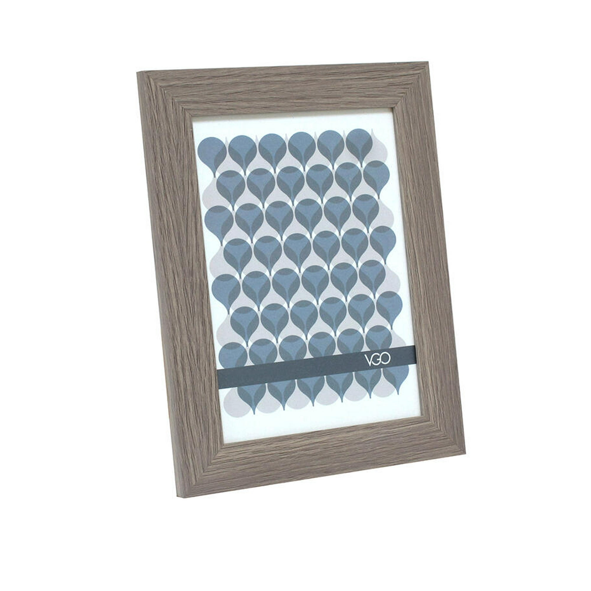 Vgo - Marco Madera Plana Marrón 20x30 Cm