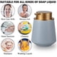 thumbnail image 5 of Dispensador de jabón de manos en loción de cerámica, fácil de presionar, dispensador de desinfectante de manos para baño recargable, 5 of 5