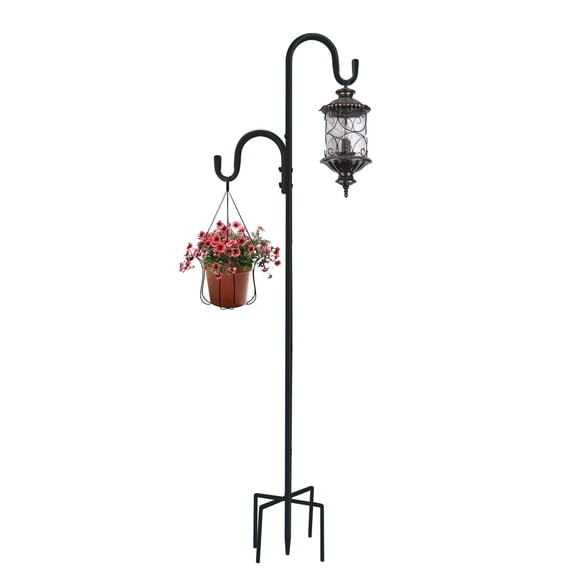 Gancho de jardín MIPON ajustable de 198 cm con doble gancho tipo pastor