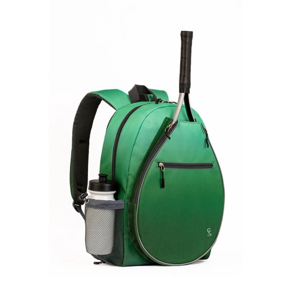 Mochila de tenis Crafted Living 46 cm con compartimento verde para calzado