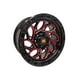 thumbnail image 1 of Juego De Llantas 17x8.5 6x139.7 Et0 Black+milling Red X171230(md-09), 1 of 2