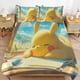 thumbnail image 2 of Comforter Set Queen Size Pokemo Sleep Set with 2 Pillowcases for All SeasonsBedding Set 3pcs for Kids Boys Girls Bedroom Decor Bed Sheets, 2 of 5