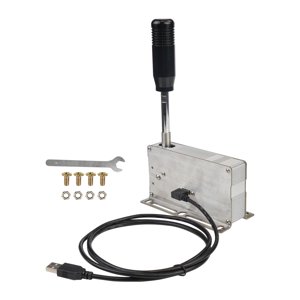 Magideal - Palanca De Cambios Secuencial Usb, Rueda De Cambio De Marchas, Vídeo, Juego De Pc, Palanca De Cambios Profesional Plug And Play, Simulador De Freno De Negro