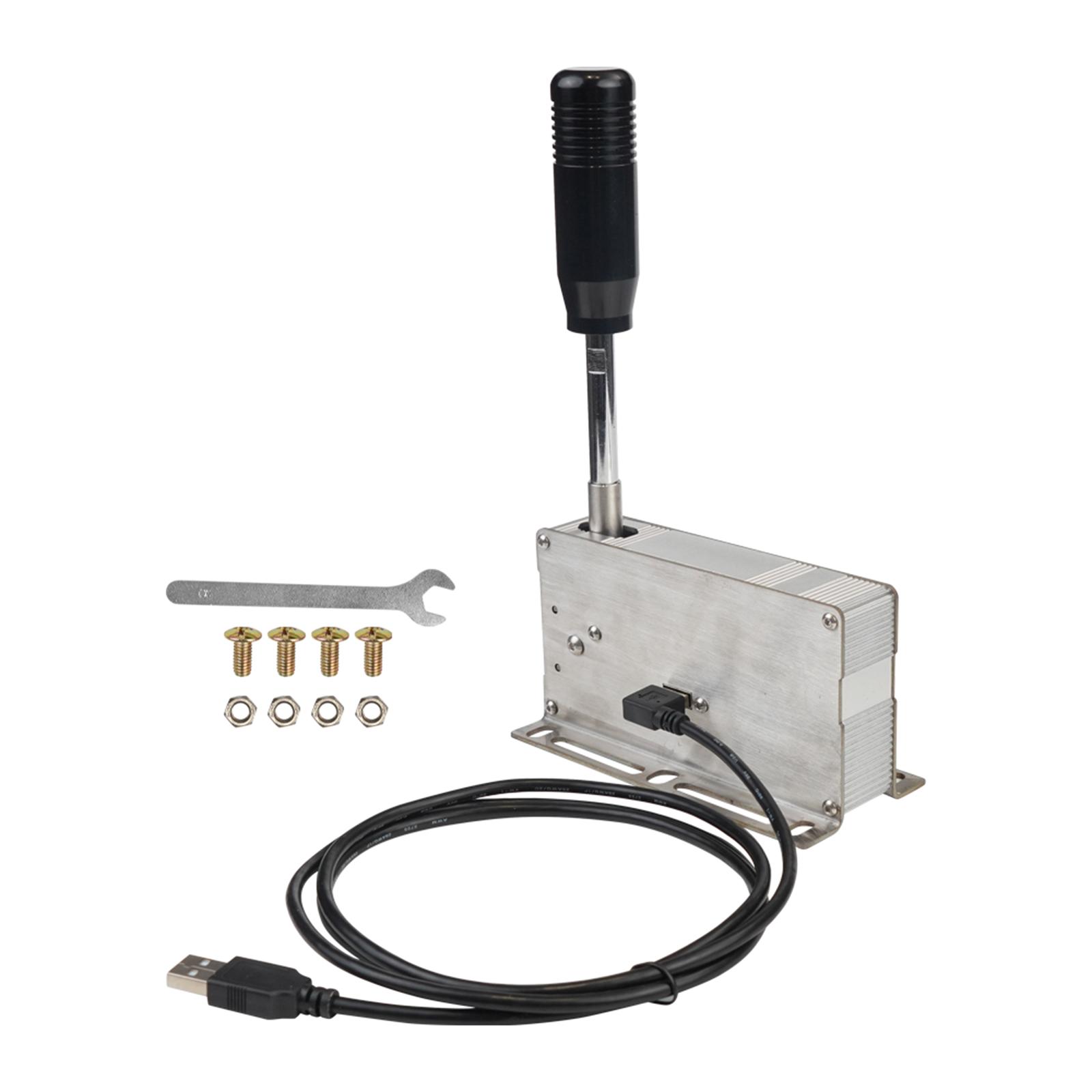 Magideal - Palanca De Cambios Secuencial Usb, Rueda De Cambio De Marchas, Vídeo, Juego De Pc, Palanca De Cambios Profesional Plug And Play, Simulador De Freno De Negro