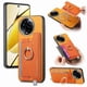 thumbnail image 1 of Funda Magnética para Realme 11 5G con Billetera y Anillo, Protector Resistente Orange, 1 of 5