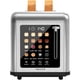 thumbnail image 1 of Toaster Clixane, pantalla táctil de 2 cortes, acero inoxidable, 8 pantallas, 1 of 9