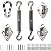 Genérica - Kit Anclaje Para Toldo Vela Ganchos De Acero Inoxidable 304