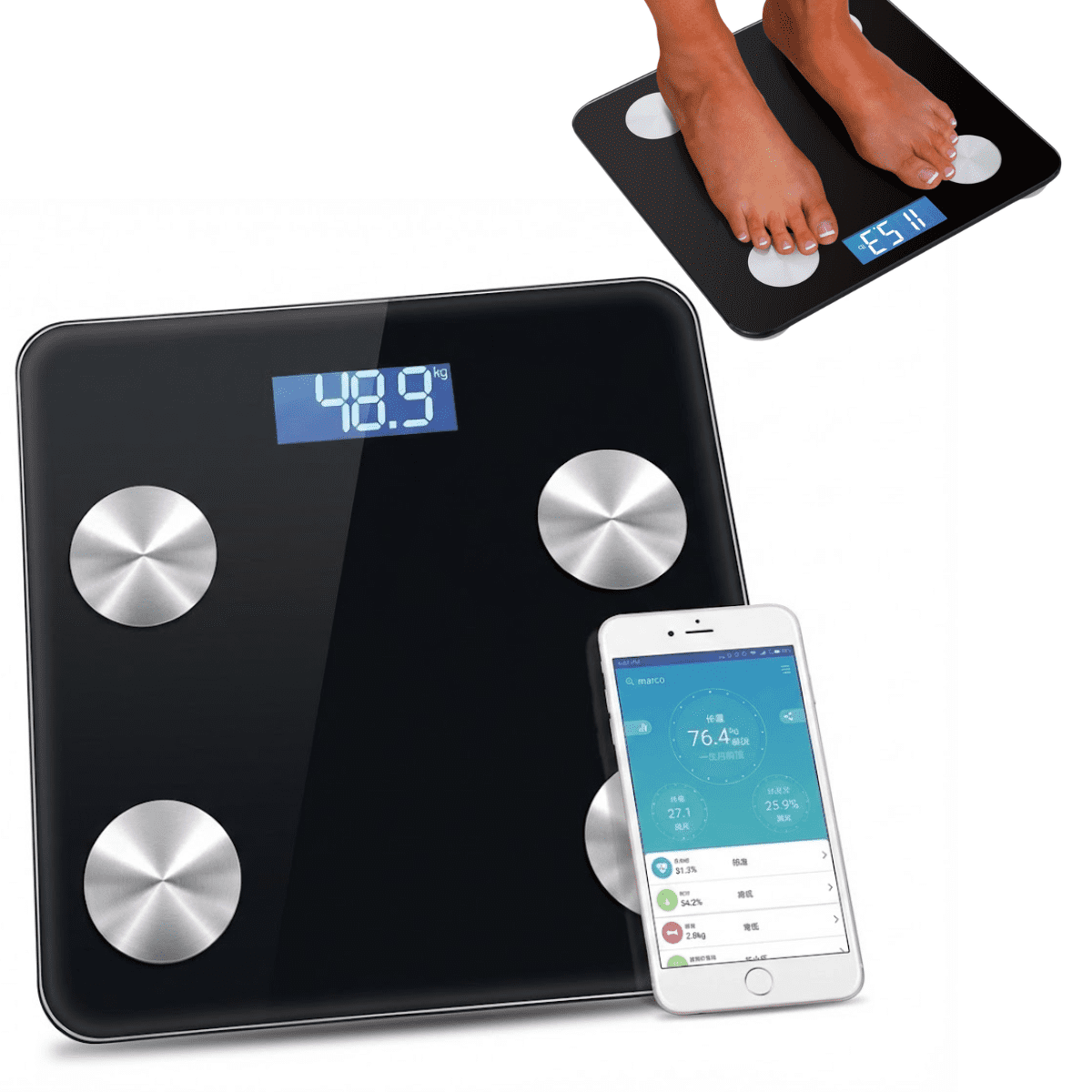 Báscula Electrónica Inteligente Irm App Grasa Corporal 180kg