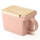 thumbnail image 1 of Salero ZERO JAPAN 454 ml con tapa de hinoki rosa, 1 of 5