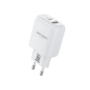 Cargador Inteligente De Carga Súper Rápida Motomo, Puertos Usb Y Tipo-C