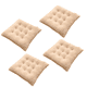 thumbnail image 1 of Xiao Hua Cojín de Silla Beige Suave y Esponjoso -4 Piezas, 19.69 X 19.69 Pulgadas Cuadrado con Cojín de Correa, Cojín de Felpa para Uso en el Hogar y la Oficina, Cojín de yoga y Meditación, 1 of 6