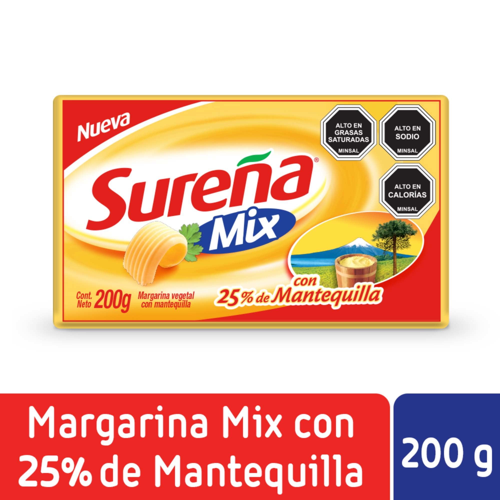 Margarina Mix Tradicional 200 g Sureña