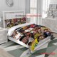 thumbnail image 1 of 3pcs Maluma Fashion Music Collage Print Bedding Set Soft and Comfortable Bedding Set Suitable for All Seasons, 1 of 5