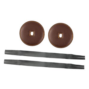 Bothyi - Correa De Platillo Suave, Accesorio Para Instrumentos Musicales, Mango De Platillo De Reparación, Color Marrón Oscuro, 2 Uds.