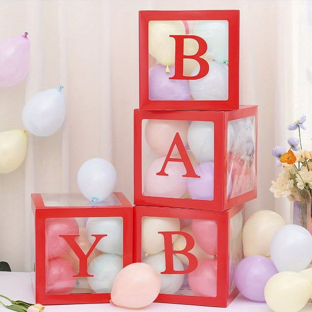 Set, Transparent Balloon Box, BABY Letter Party Decoration Supplies, Wedding Scene Layout Props (without Balloons), Birthday Balloons, Birthday Party Supplies, Party Decoration, Wedding Supplies, Wedd