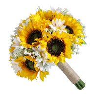 Magideal - Novia De La Boda Ramo De La Mano Dama De Honor Con Flores Flores Artificiales Para La Ceremonia De La Boda Ducha Nupcial Decoraciones Suministros Cent