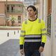 thumbnail image 1 of Polera alta Visibilidad Bicolor Reflectante ML Cuello Redondo Amarillo Gris, 1 of 6