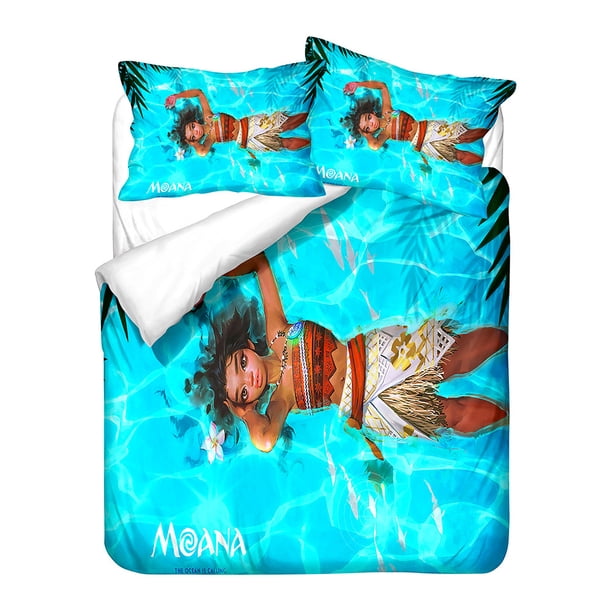 Moana Maui Ocean Bedding Set Queen King Size Bedding Set Children Kids Girls and Boys Duvet Cover Pillow Cases Bed Sheets